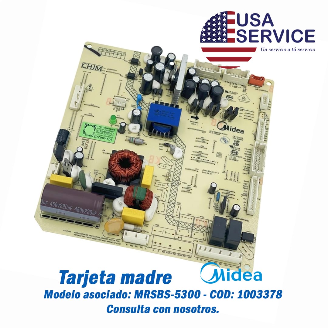 Tarjeta madre cuatro conectores - MRSBS-5300 - Midea - Repuesto línea blanca USA Service