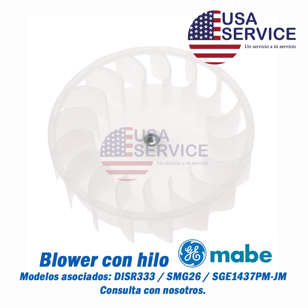 BLOWER CON HILO - SGE1437/SMG26 - General Electric/MABE - Repuesto línea blanca USA Service