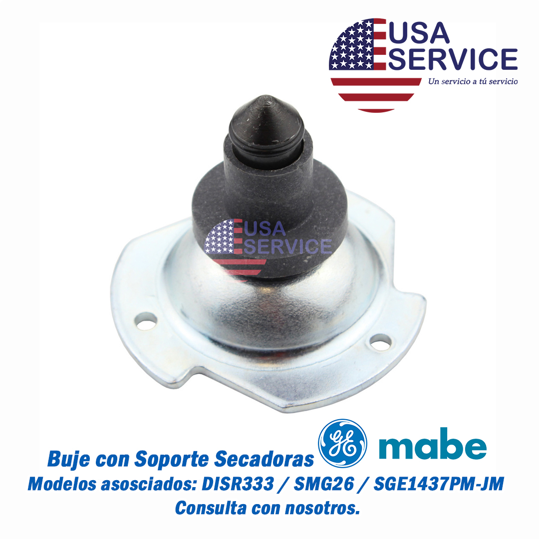 BUJE CON SOPORTE METALICO - DISR333/SGE1437/SMG26 - General Electric/MABE - Repuesto línea blanca USA Service