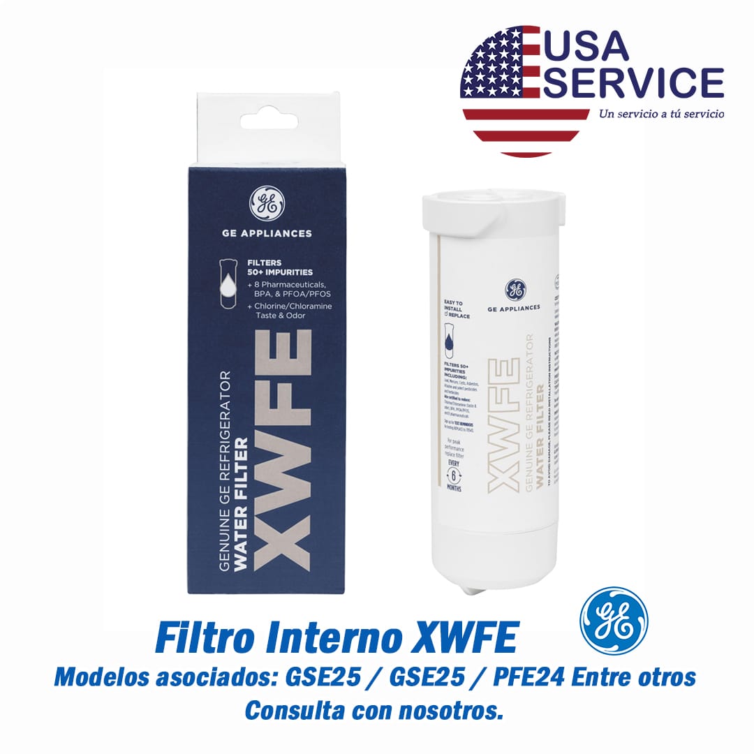 Filtro de agua interno - GSE25 - GsE25 - PFF24 - General Electric - Repuesto línea blanca USA Service